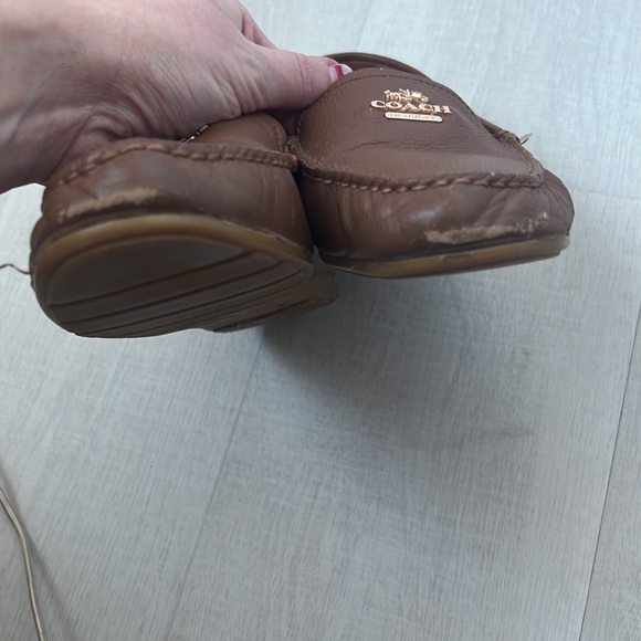 Well loved Coach loafers. Significant signs of wear at toes and heel. - Picture 2 of 5
